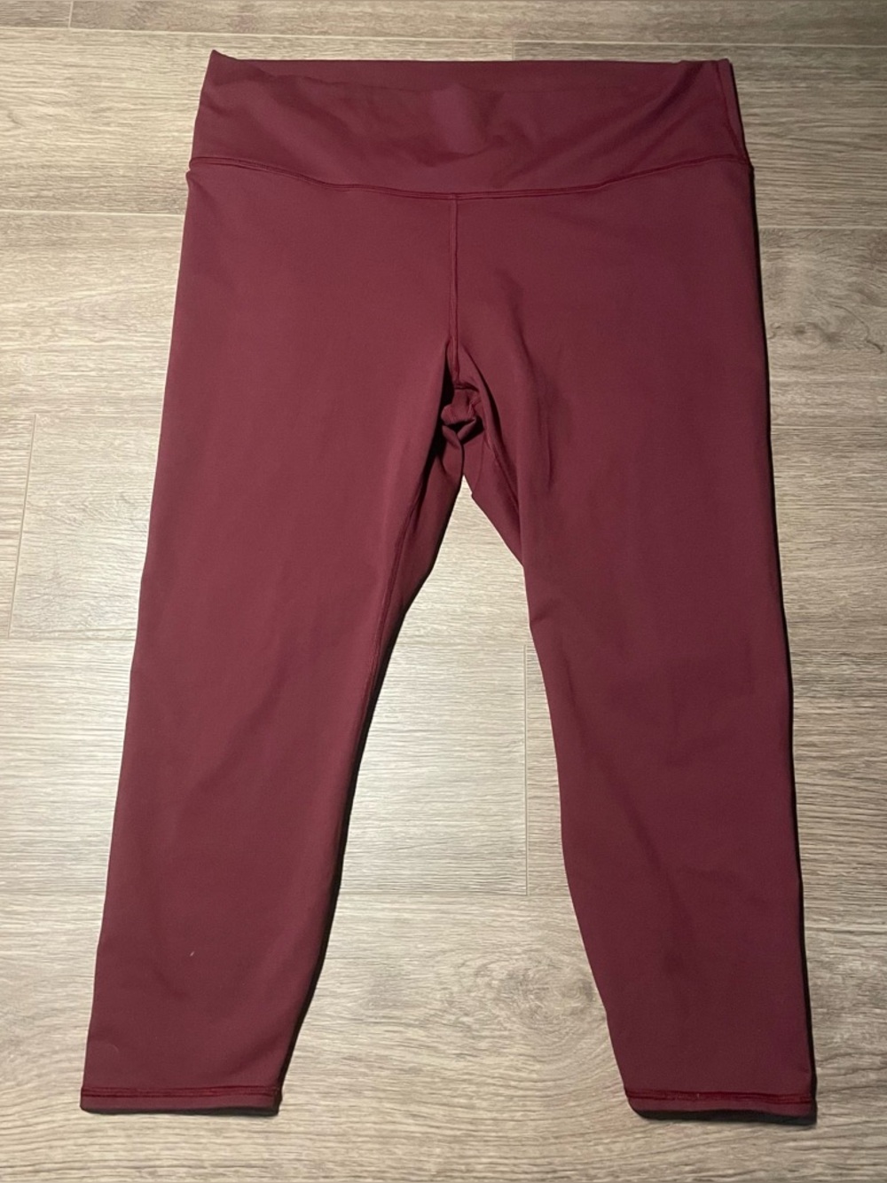 Fabletics Burgundy PowerHold Leggings Women’s Size 3X Stretch Activewear Yoga